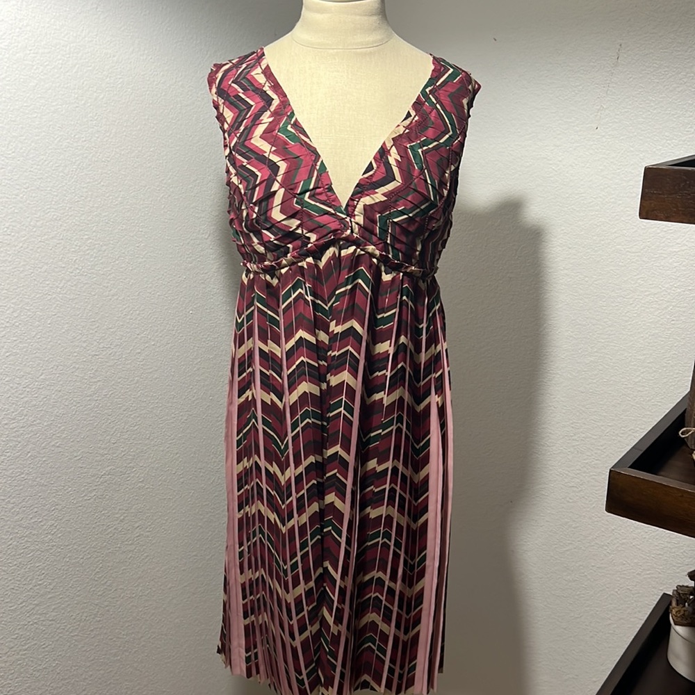 NEW Leon Max Limited edition women dress new 8 pink red green NWT Nordstrom fun